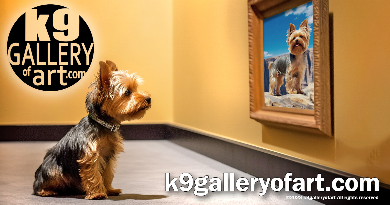 Yorkie Visits the k9 Gallery of Art